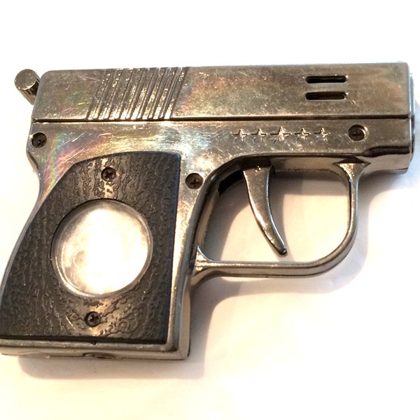 Jahrgang 1950 Metall 2,5 "x 3" Waffe leichter Sammlerstück
