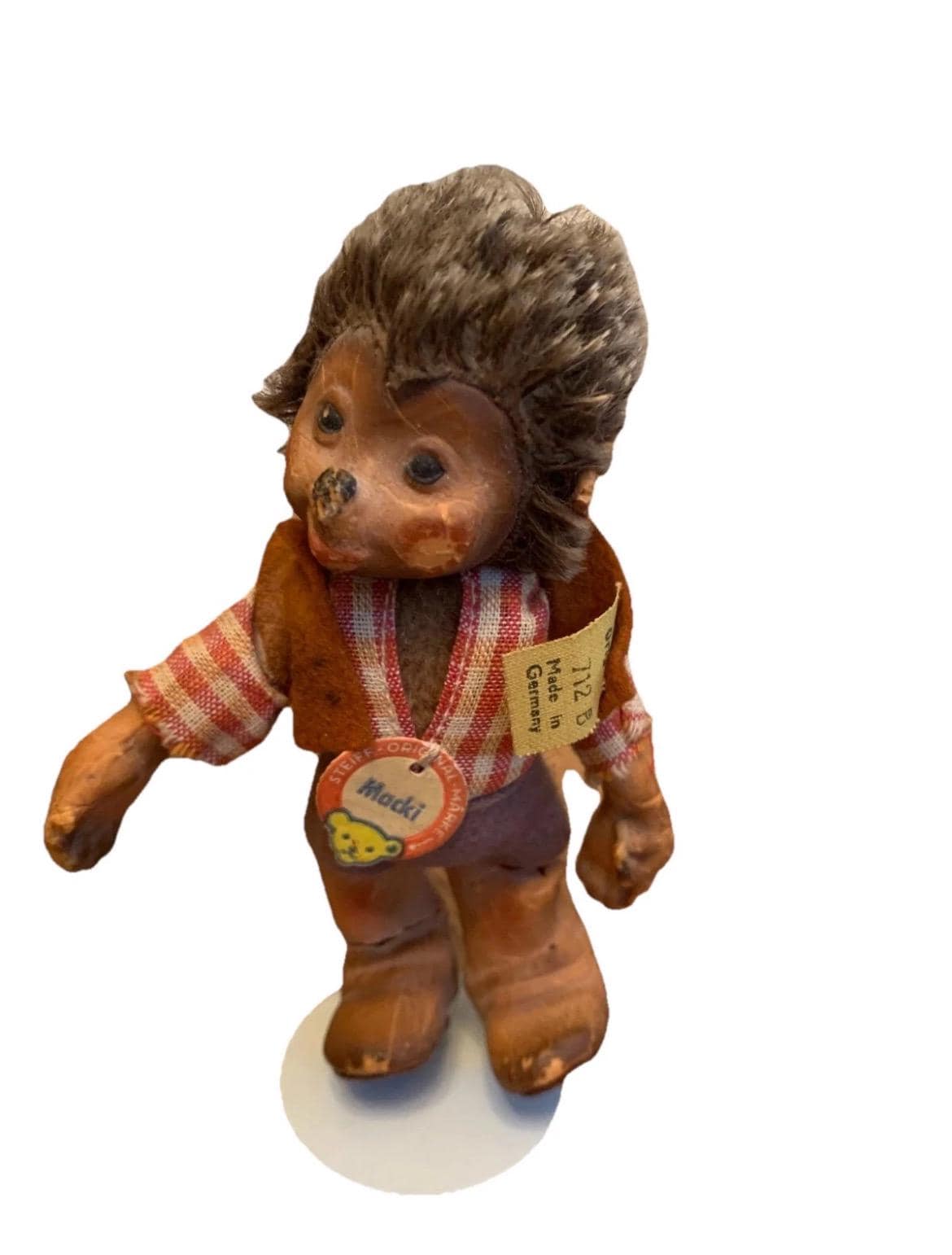 Peluche Ancienne Steiff Mecki Des Années 60 - Allemagne - Collection Vintage - Occasion