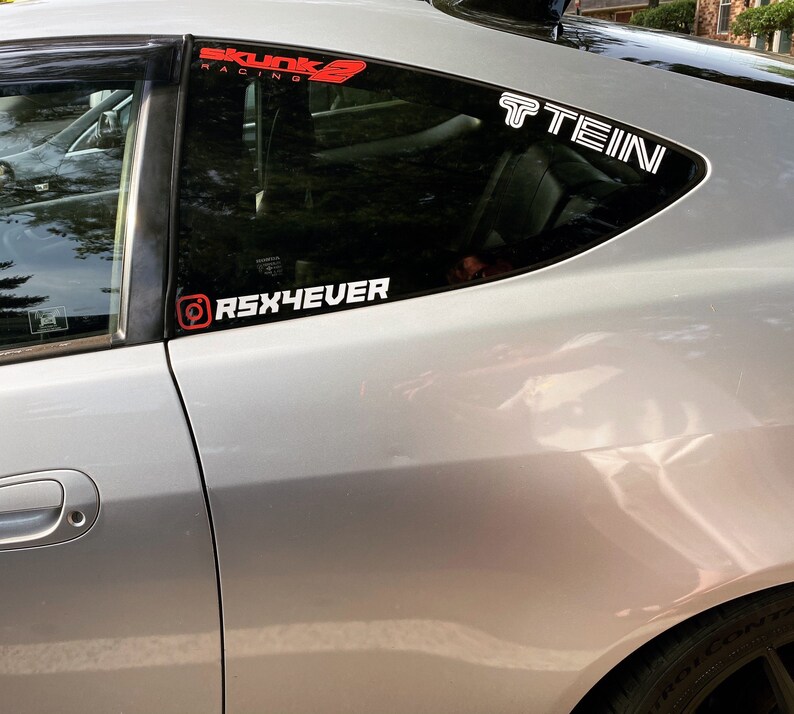 Multi-color instagram username text car 