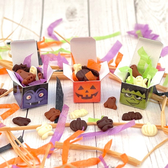 Miniature Halloween Chocolate Box 112 Scale Etsy