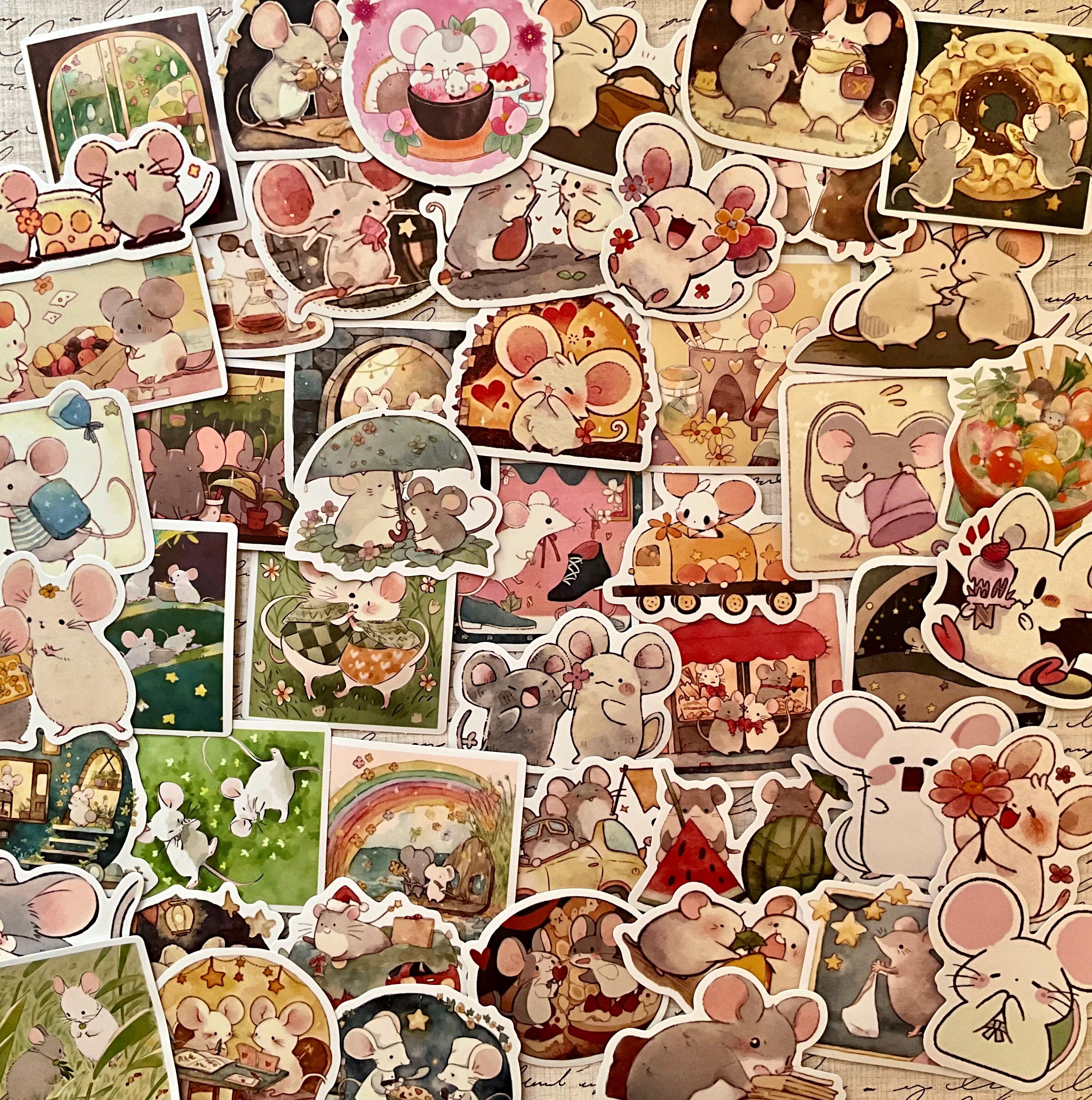 Mouse Pattern Sticker Stickers, Mouse Stickers, Mice Stickers, Scrapbooking Stickers, Journal ...