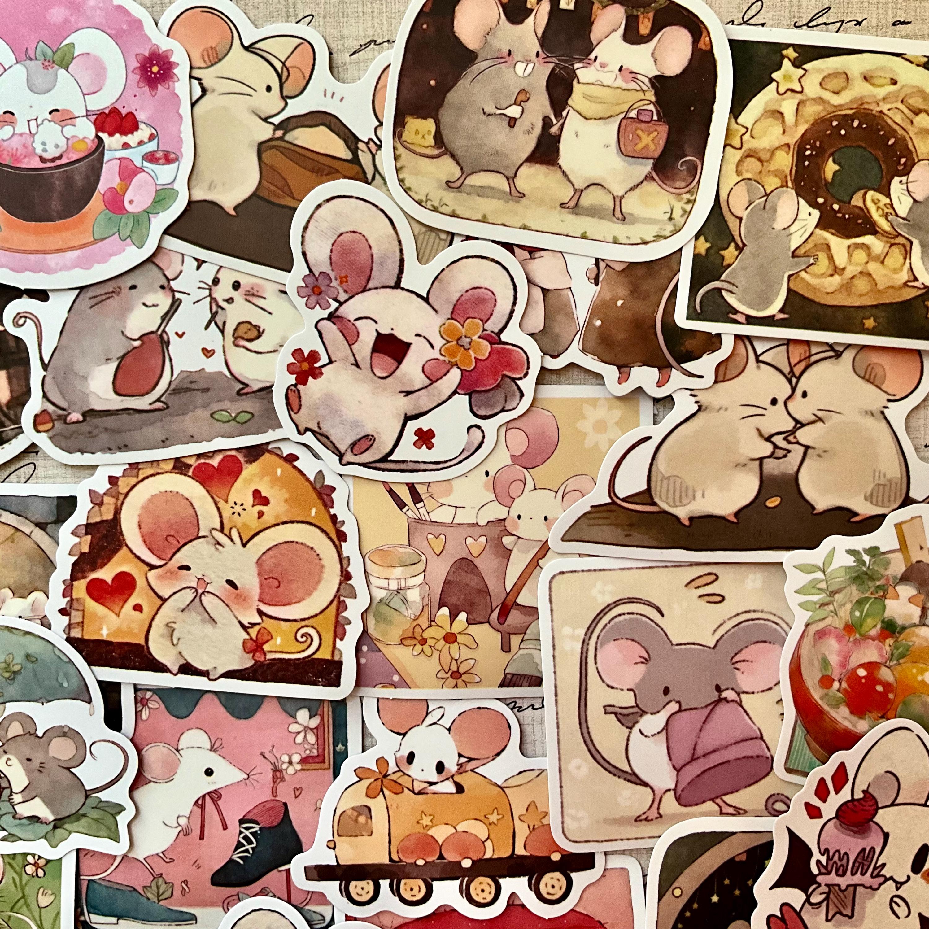 Mouse Pattern Sticker Stickers, Mouse Stickers, Mice Stickers, Scrapbooking Stickers, Journal ...
