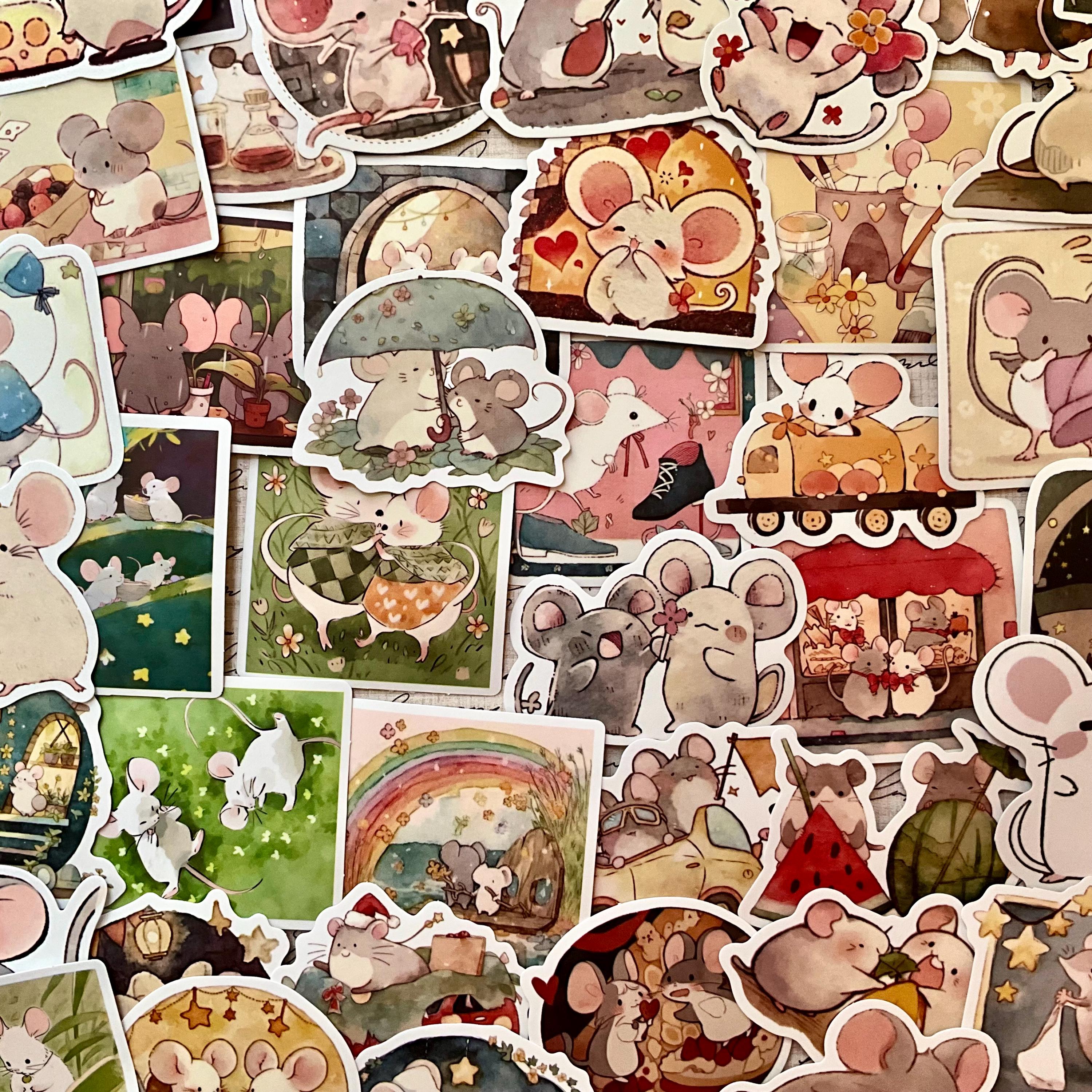 Mouse Pattern Sticker Stickers, Mouse Stickers, Mice Stickers, Scrapbooking Stickers, Journal ...