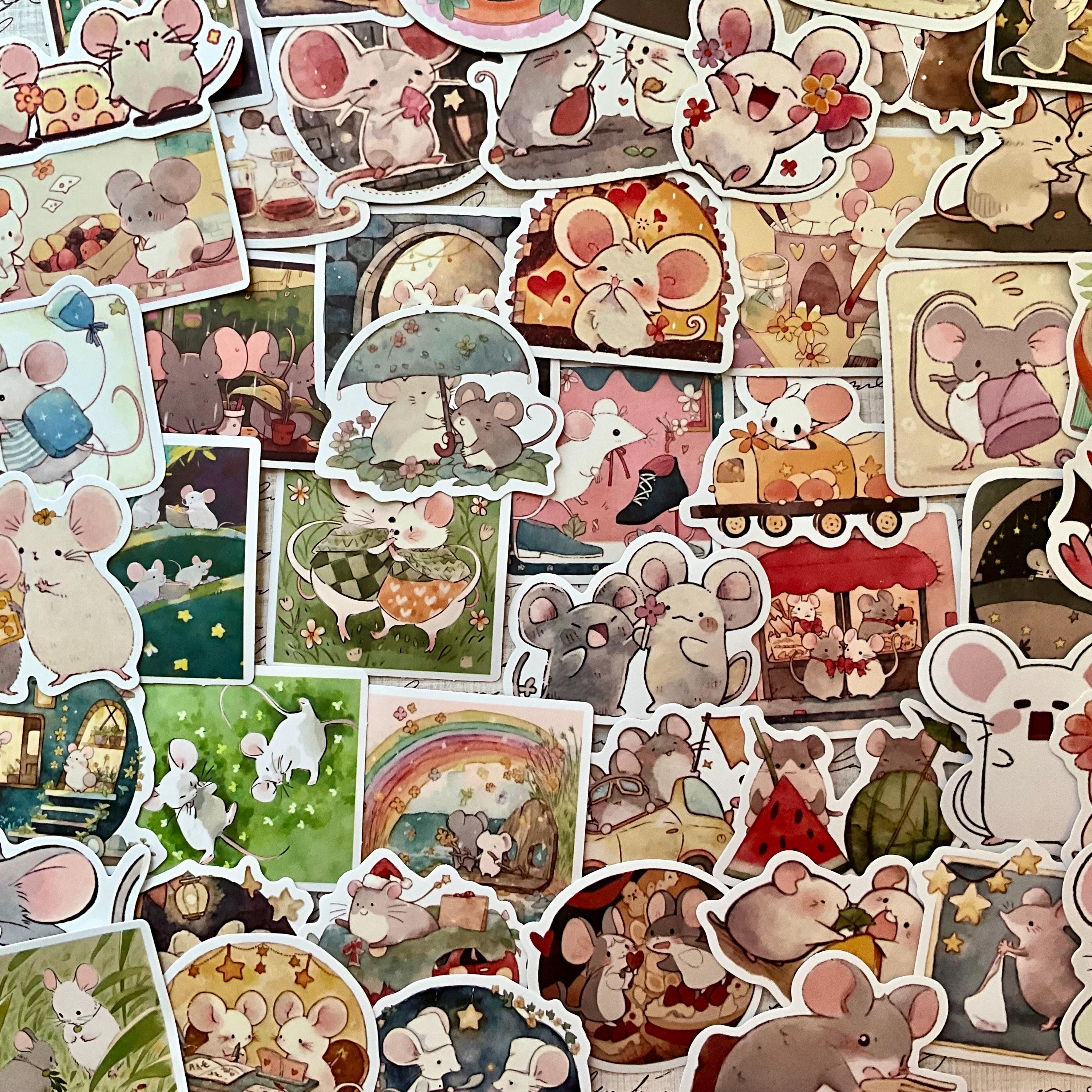 Mouse Hunter Sticker Stickers, Mouse Stickers, Mice Stickers, Scrapbooking Stickers, Journal ...