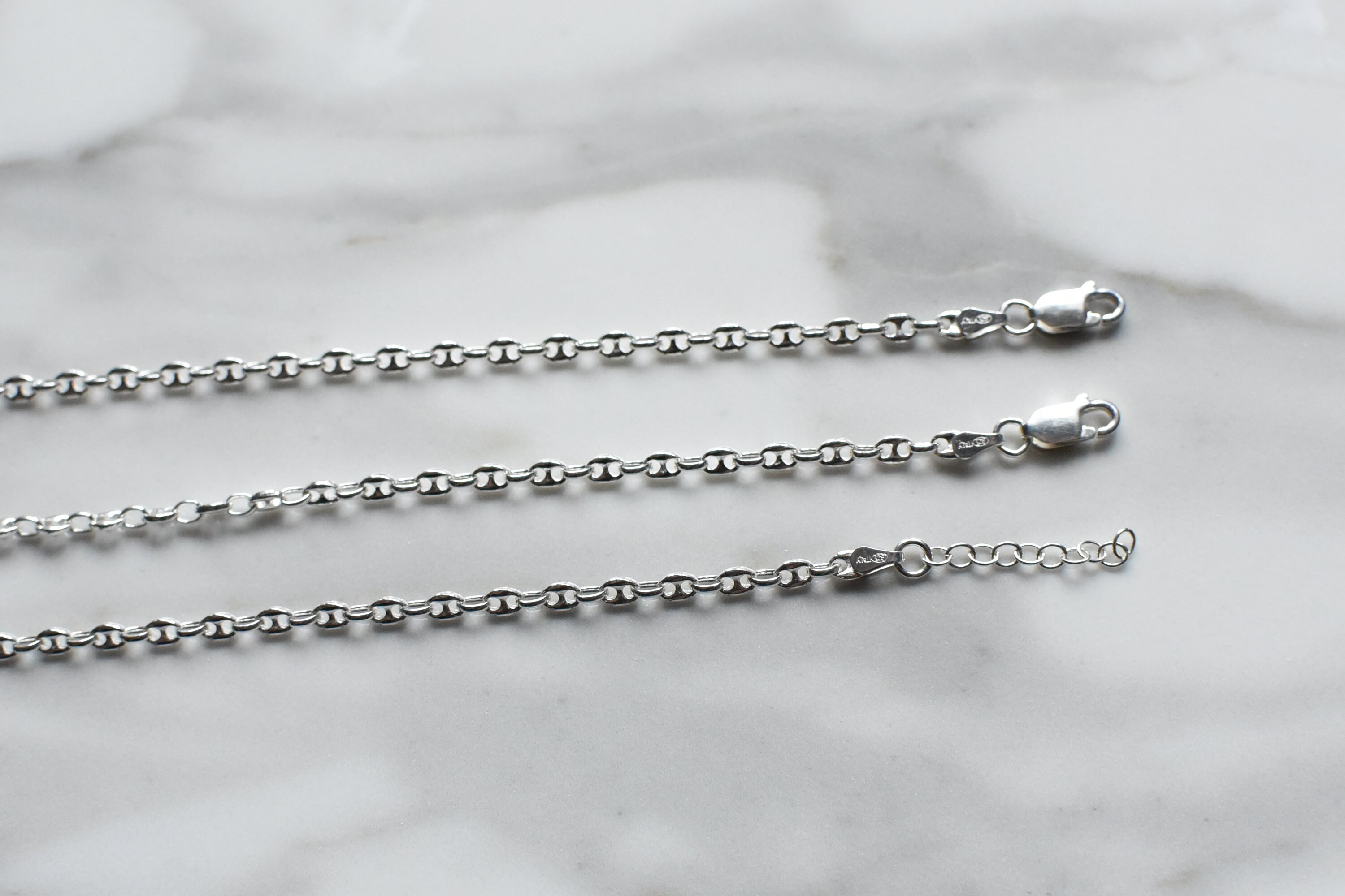 Anchor Gucci Chain Ankle Bracelet Sterling Silver Made In Etsy