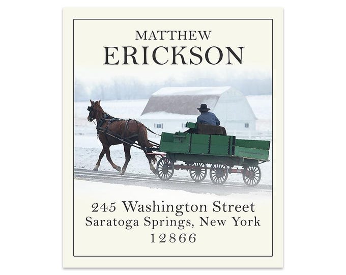 Horse Cart - Return Address Labels