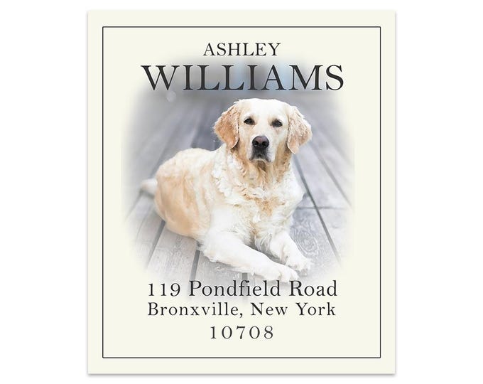 Golden Retriever - Return Address Labels