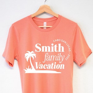 CUSTOM FAMILY VACATION Shirts, Matching Family Trip t-shirts, personalized group vacation shirt, customized beach family vacation shirts
