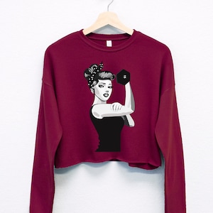 cropped sweater workout