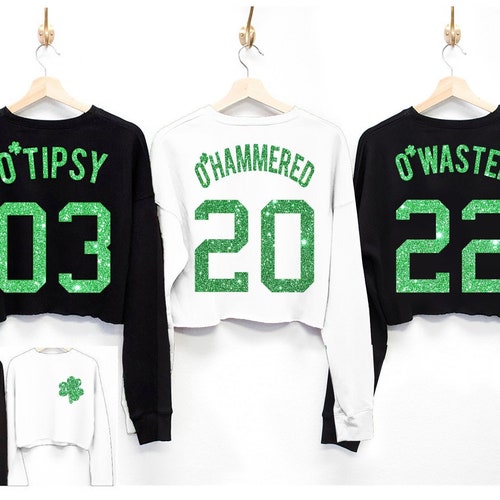 st pattys day glitter shirts