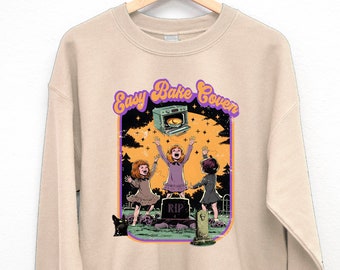 EASY BAKE COVEN Sweatshirt, womens Halloween sweatshirts, vintage Halloween Sweatshirt women, retro Halloween sweater, easy bake coven shirt