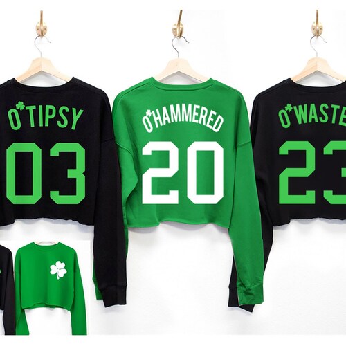 st pattys day cropped shirt
