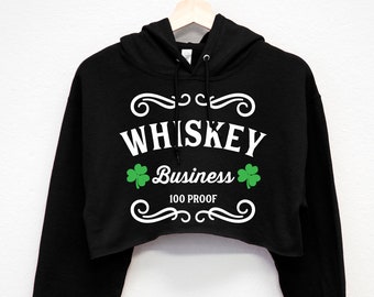 st patricks day cropped sweatshirt