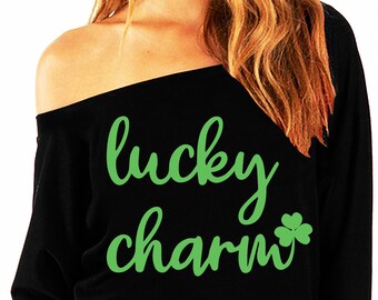 St Patricks Day off the Shoulder Shirt 