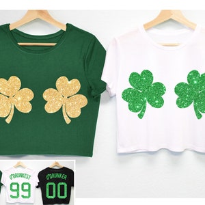 St patrick's day crop sales hoodie