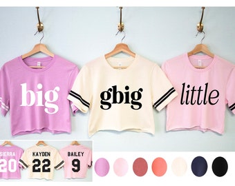 Big Little Shirts Sorority Reveal, Camicie Sorority personalizzate, magliette vintage big little reveal, piccola camicia grande personalizzata, piccolo regalo grande