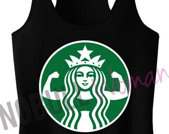 STARBUFF Parody Tank Top, Workout Clothing, Workout Tanks, Gym Tank, Motivational Workout, Workout tank, workout