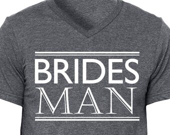 Bridesman Wedding Shirt Gray or Black, Bridesman Vneck, Wedding shirt, wedding, Wedding shirts, Brides man