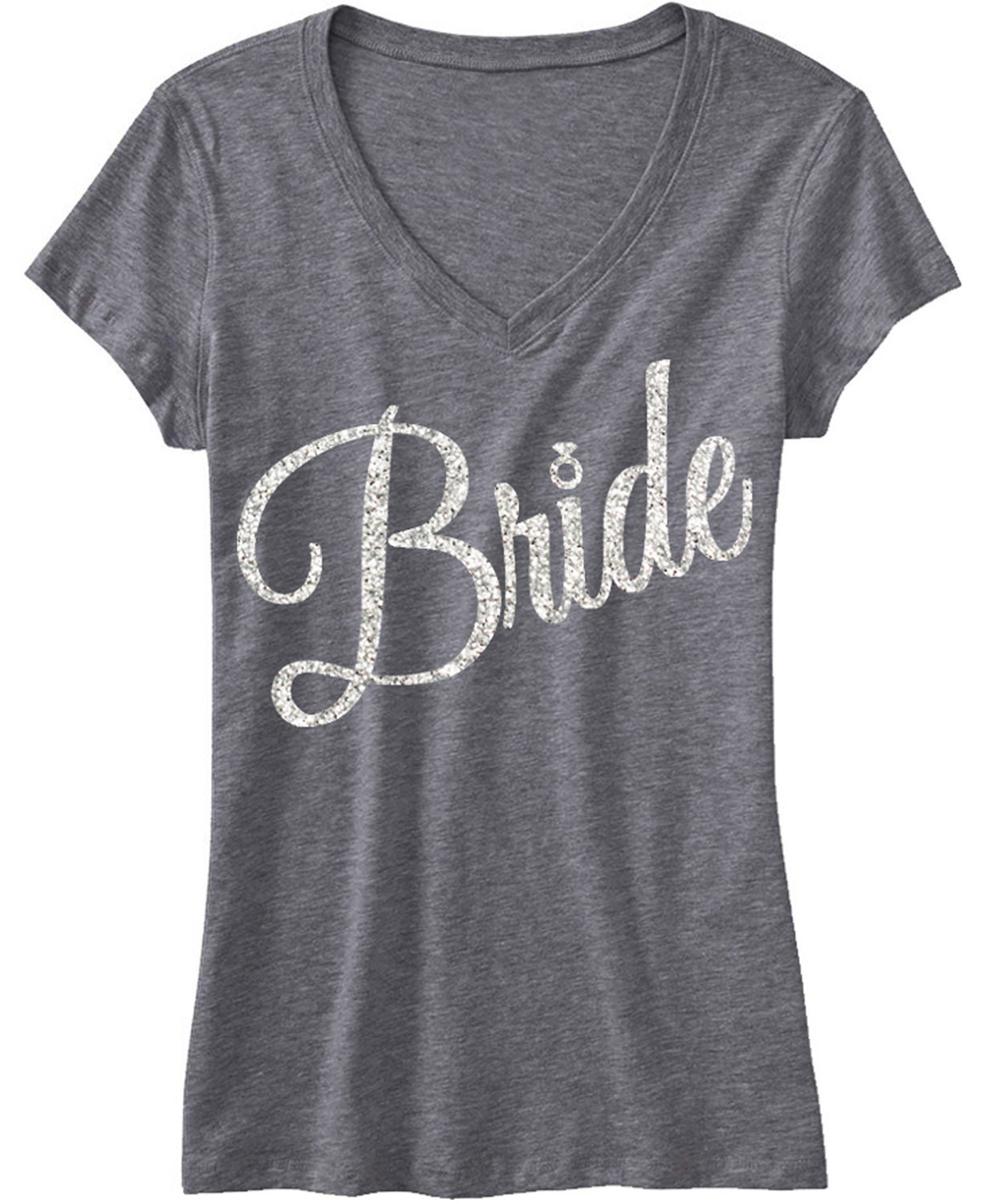 Bride Shirt Gray Script + Groom Shirt Special Deal, Bride Vneck ...