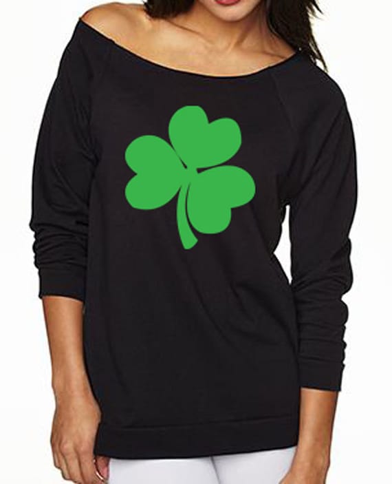off the shoulder st patty's day shirts