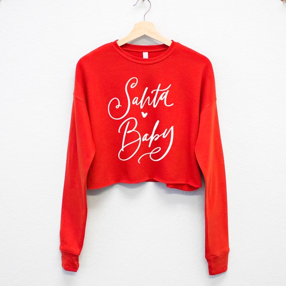 Santa Baby Crop Sweatshirt Santa Baby Crop Sweatshirt