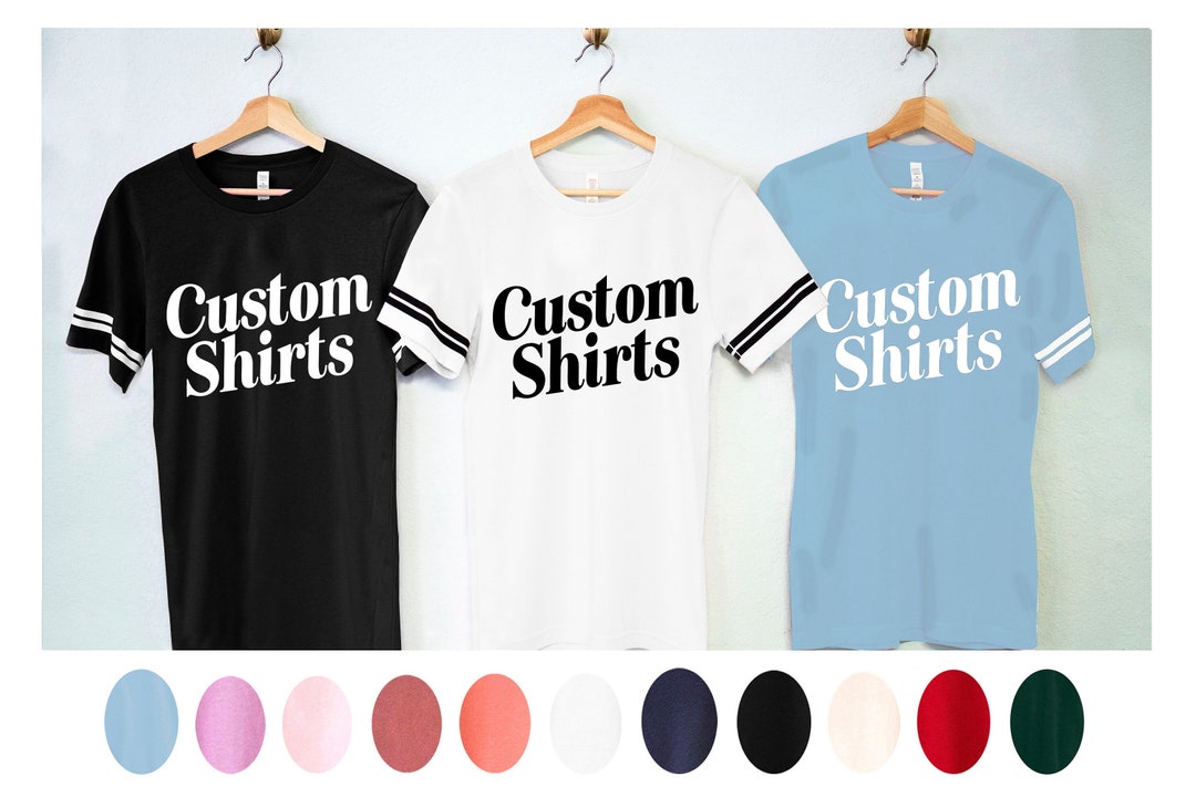 Retro UNISEX CUSTOM TSHIRTS Personalized Shirts Customized Etsy