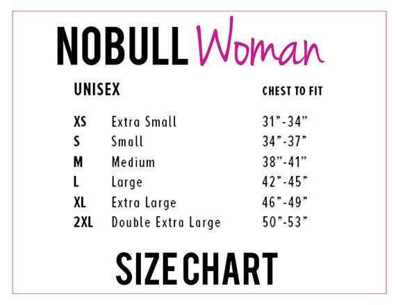 Nobull Size Chart