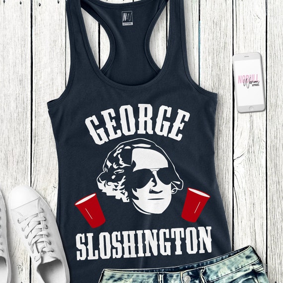 George Sloshington George Washington Funny 4th Of July Tank Top George Sloshington George Washington Funny 4th Of July Tank Top