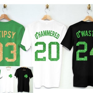 St. Patrick's Day Coolie-Set – 3 Dosenkühler Mit Sprüchen 'O’Tipsy, O’Wasted, O’Hammered' Für Partys