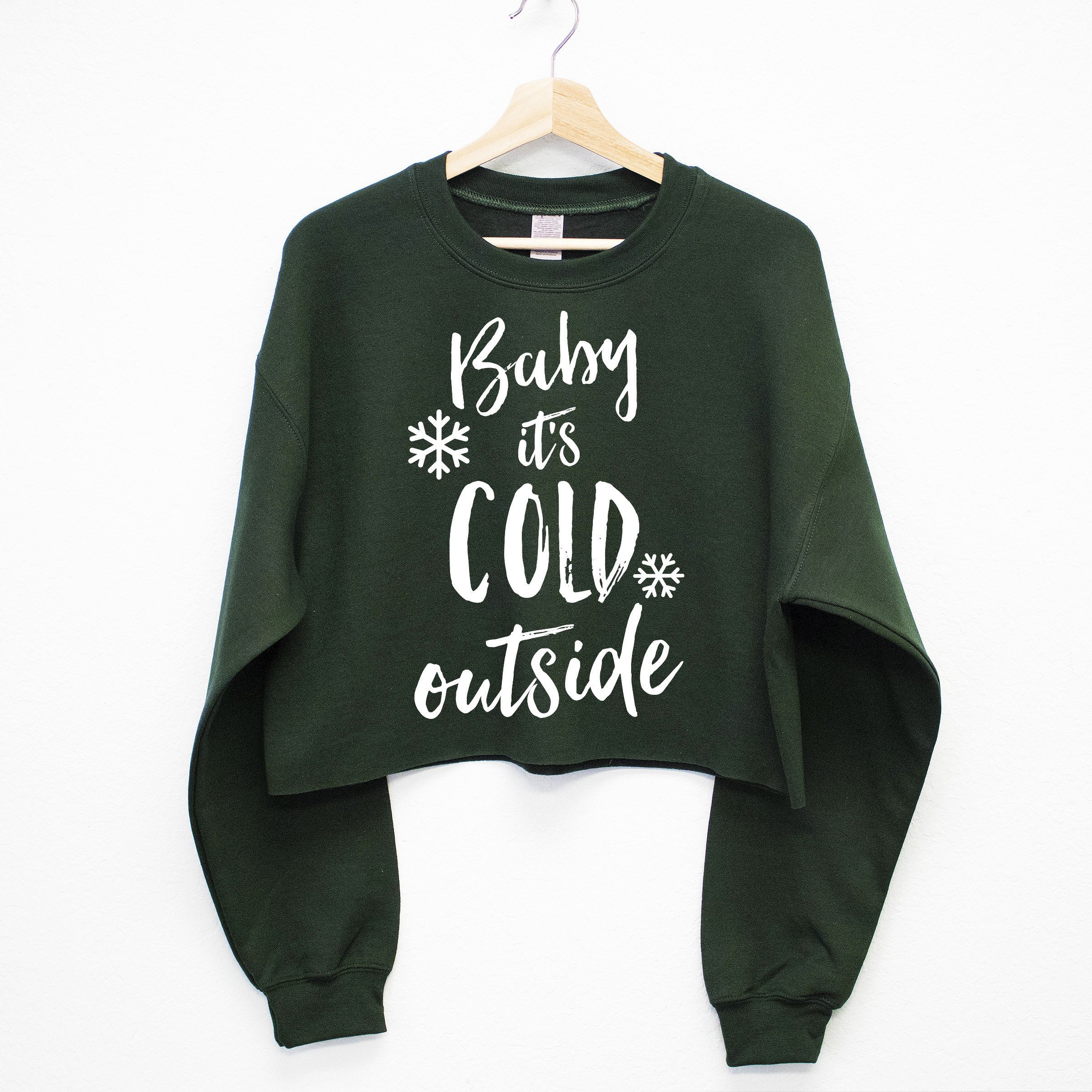 BABY It's COLD OUTSIDE Cropped Ugly Christmas Sweater for - Etsy Canada