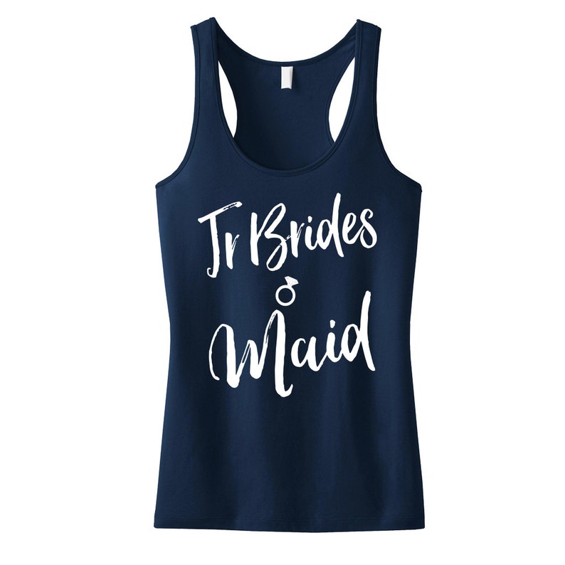 JR BRIDESMAID Tank Top 1 Color Script Print Pick Color - Etsy