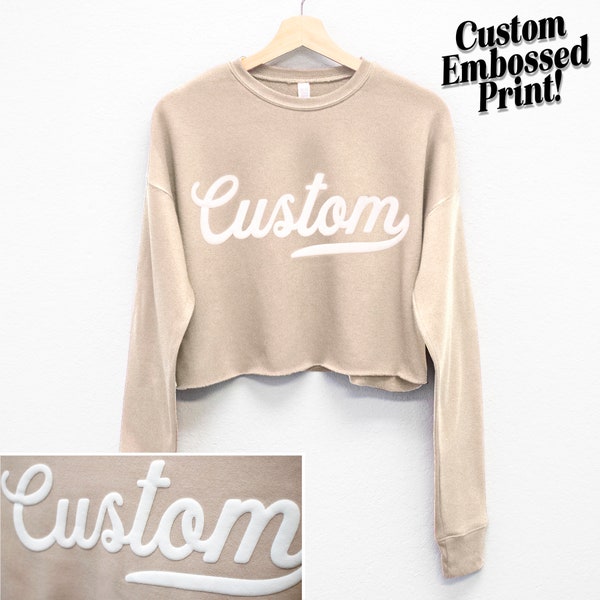 Embossed Sweatshirt Etsy