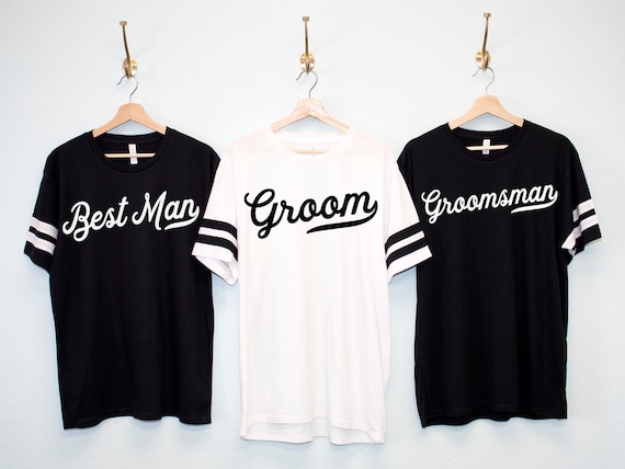 Groomsmen T-Shirt Script Bridal Wedding Bride Groom Groomsmen T-Shirt Script Bridal Wedding Bride Groom