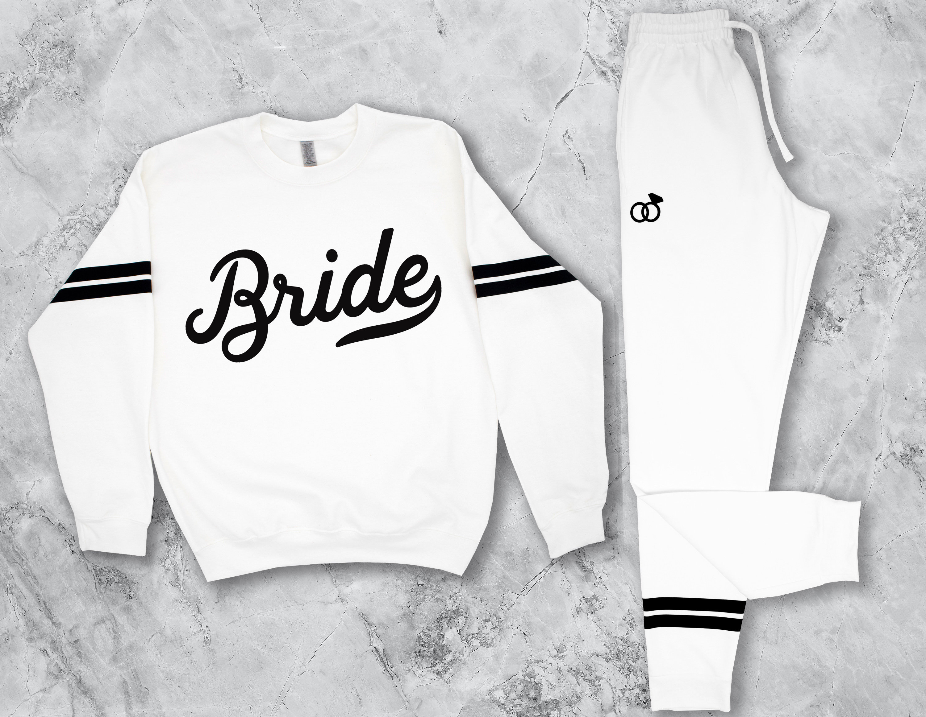Bride and top groom sweatshirts
