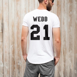 GROOM & GROOMSMEN Team Shirts CUSTOM Names and Numbers, Bachelor Party Shirts, Groomsmen proposal, best man, groomsmen jersey shirts image 4