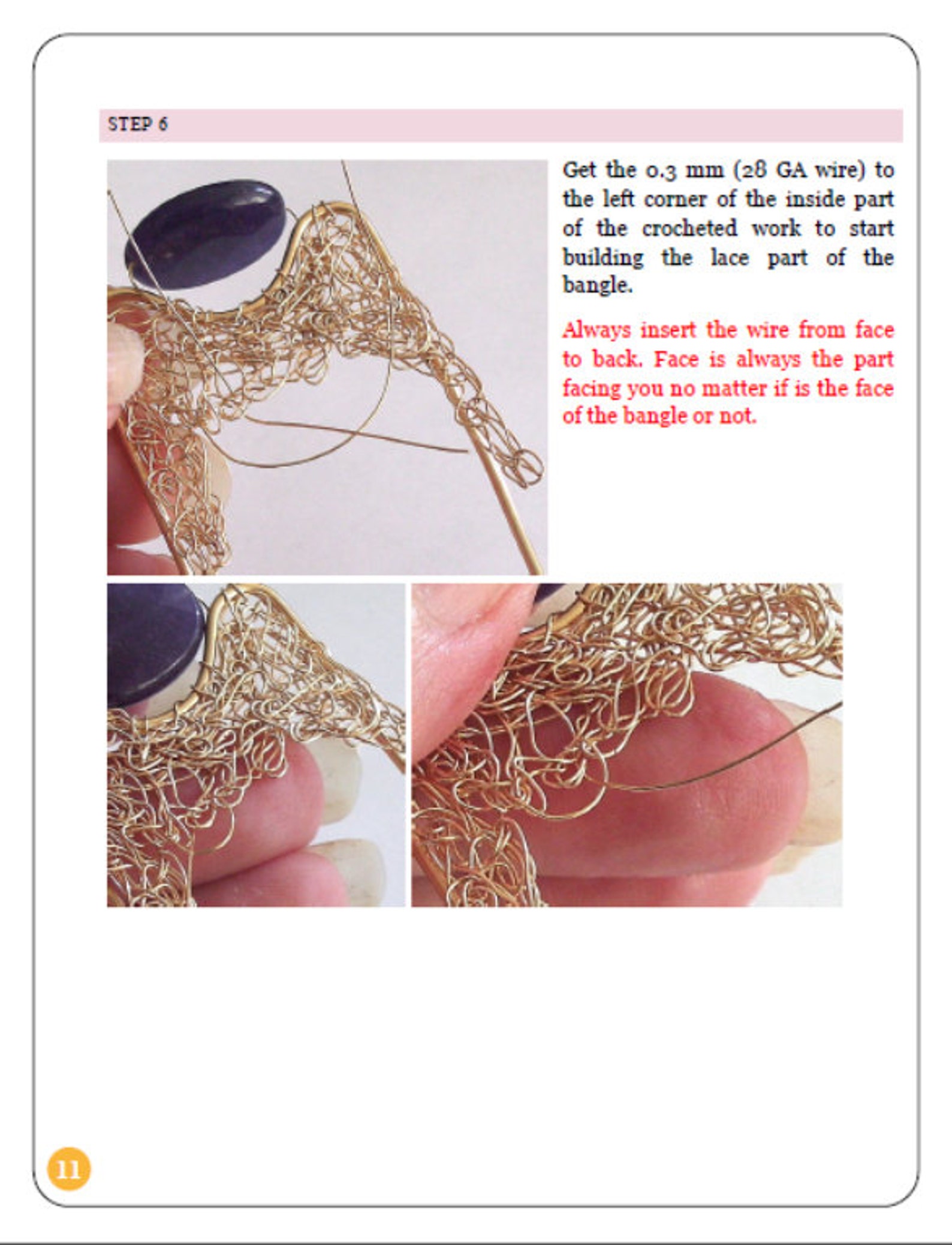 Diy Pdf Tutorial Wire Wrapping Jewelry Filigree Amethyst Bangle,casual ...
