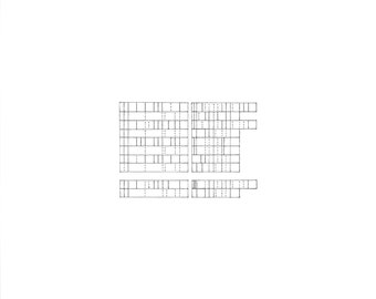 Schematic 4: Ruination Day - music translated to pattern, based on a folk song by Gillian Welch