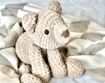 Crochet Knotted Stuffed Plushie Crochet Knotted Stuffed Bear Snuggler Crochet Bear Lovey Crochet Stuffed Lovey Teddy Bear Stuffed Animal