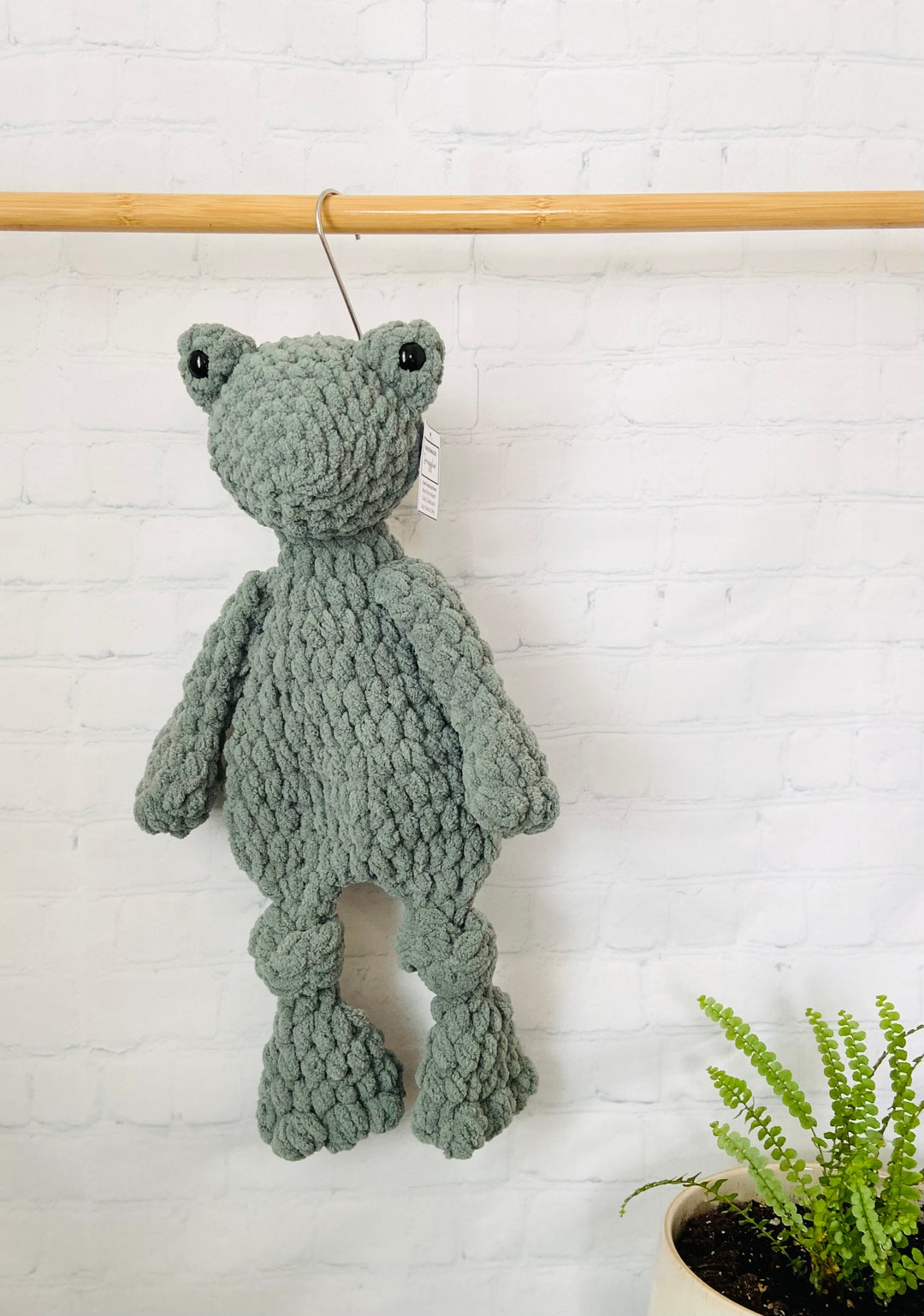 Crochet Frog Snuggler Crochet Frog Lovey Knotted Lovey Crochet Etsy