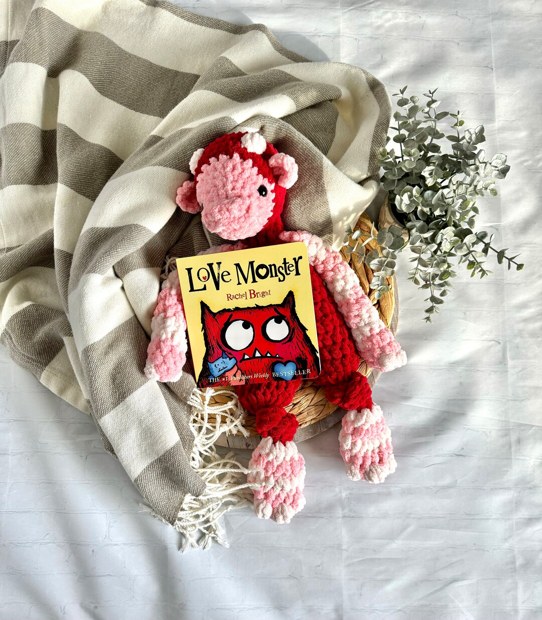 Crochet Knotted Lovey Crochet Monster Snuggler Knotted Lovey Crochet