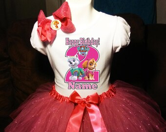 paw patrol 4th birthday outfit girl