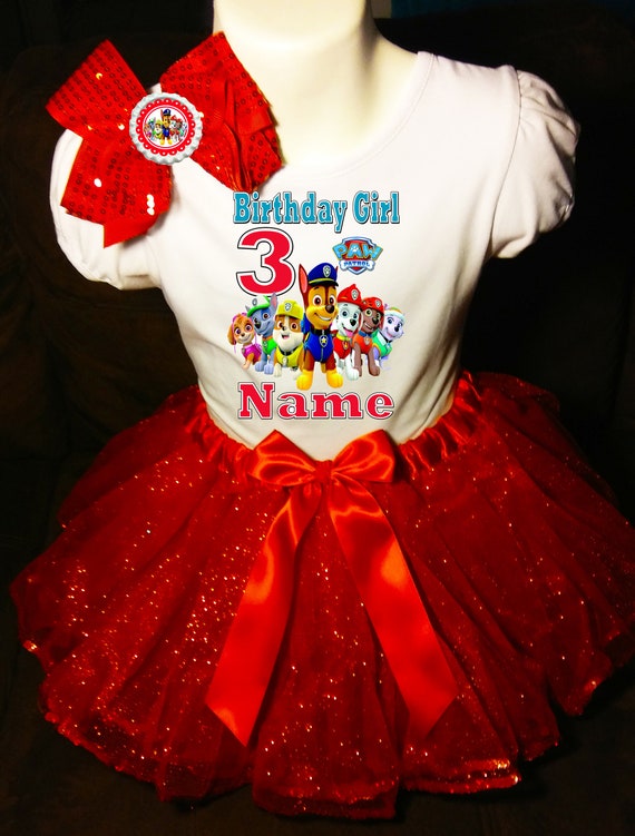 paw patrol 3rd birthday outfit girl