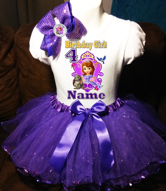 Shopkins *With NAME* 4th Fourth 4 Birthday Pink Tutu Dress Fast Shipping