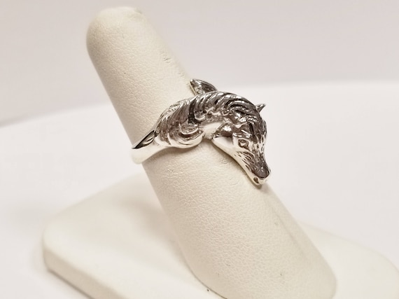 Sterling Silver Horse Ring - image 1