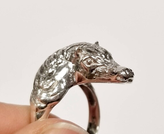 Sterling Silver Horse Ring - image 4