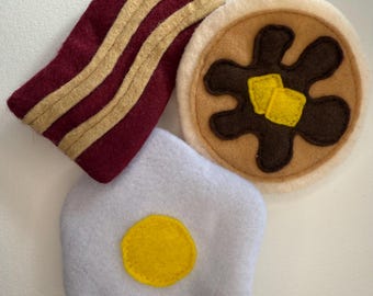 Breakfast Themed Mini Beret Hat for Dogs and Cats