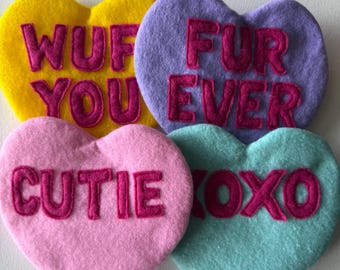 Sweetheart Conversation Heart Mini Beret Hat for Dogs and Cats