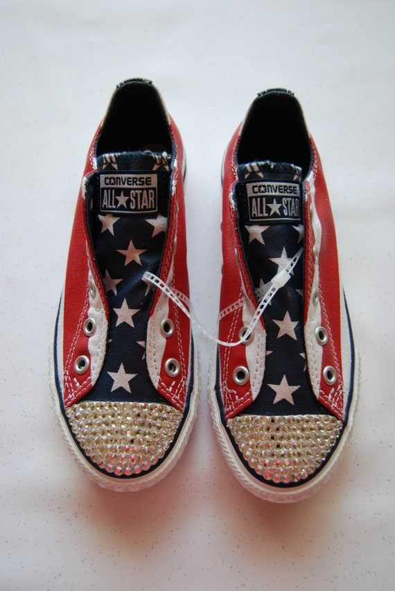 converse usa flag low