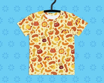 Animal Party - All Over Print Kids crew neck t-shirt
