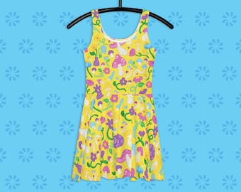 Champiñones y flores - Skater Dress